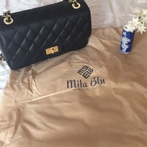 ✨NWT✨ Mila Blu Made in Italy Genuine Leather Bag
